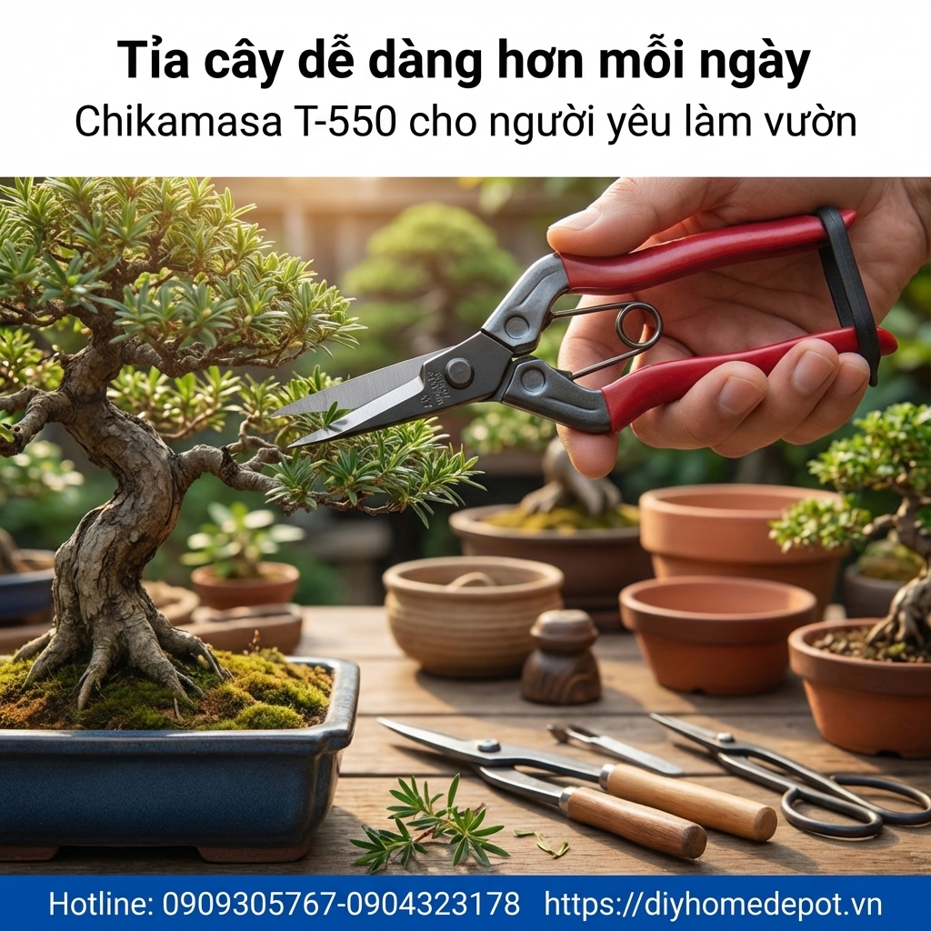 Kéo cắt tỉa cành Chikamasa T-550S