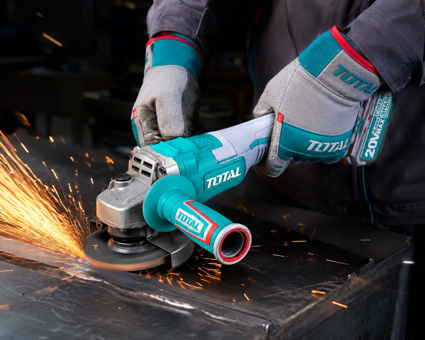 Máy Mài Góc Dùng Pin 20V Total TAGLI261021 - Động Cơ Không Chổi Than, Đa Năng, Chính Hãng
