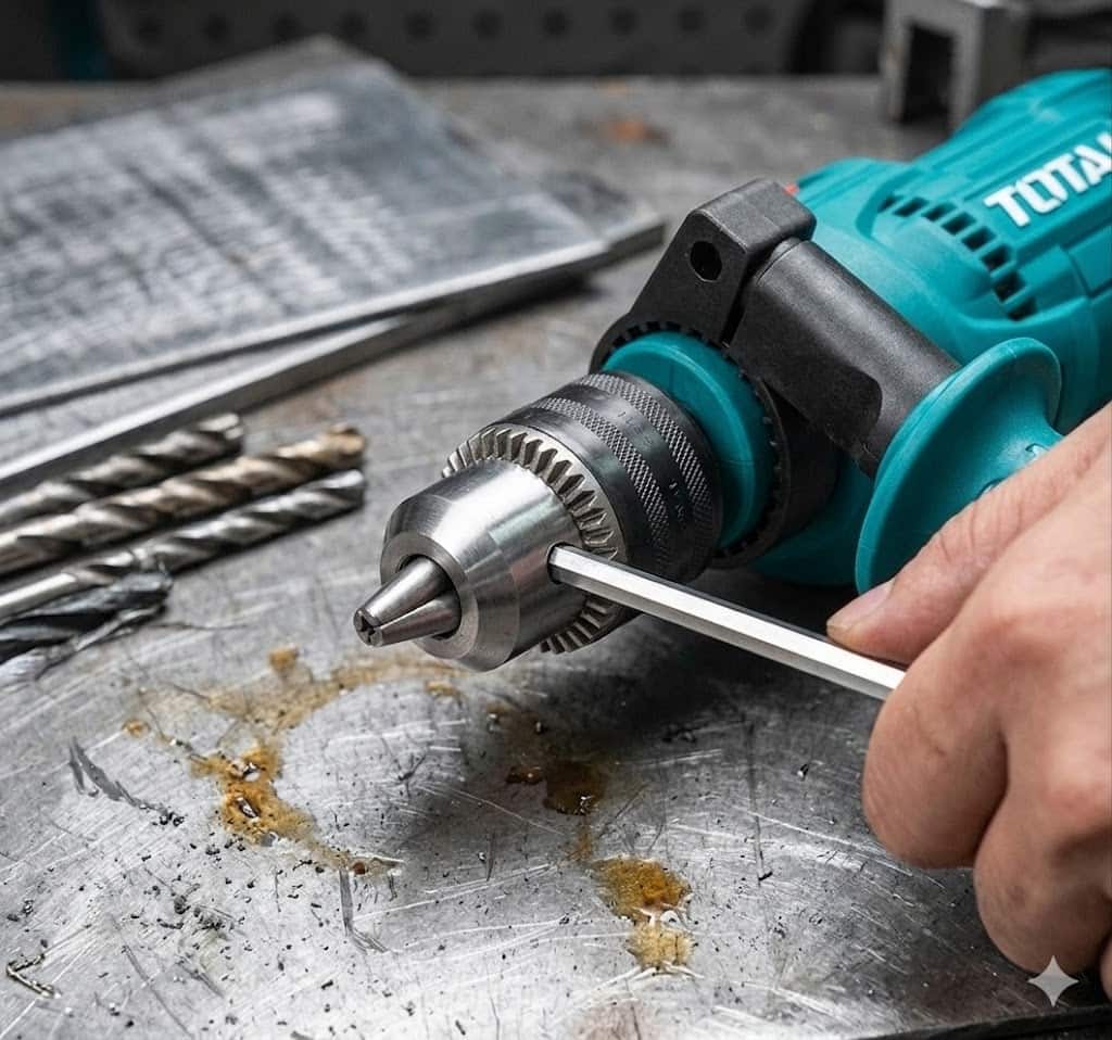 Máy Khoan Búa 710W Total TG1071366E - Đầu Cặp 13mm, Đa Năng, Chính Hãng