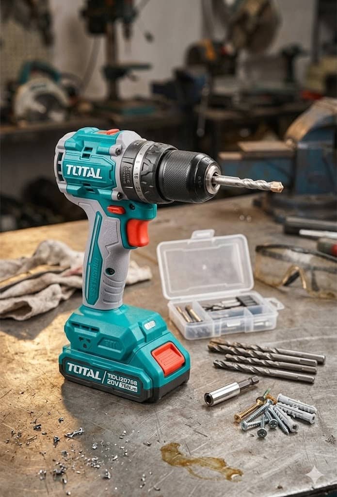 Máy Khoan Búa Không Chổi Than 20V Total TIDLI20768 - Động Cơ Brushless,