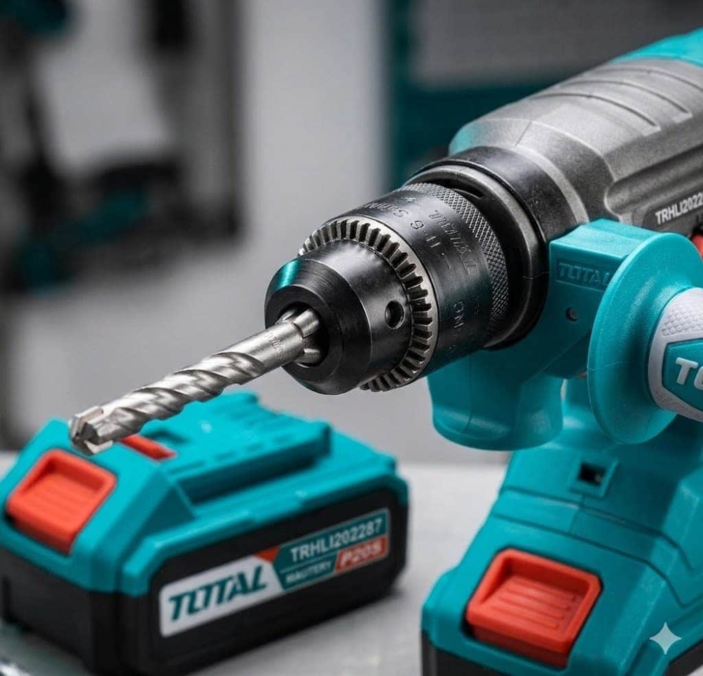 Máy Khoan Búa Dùng Pin 20V Total TRHLI202287 - Khoan Bê Tông, Động Cơ Không Chổi Than, Chính Hãng