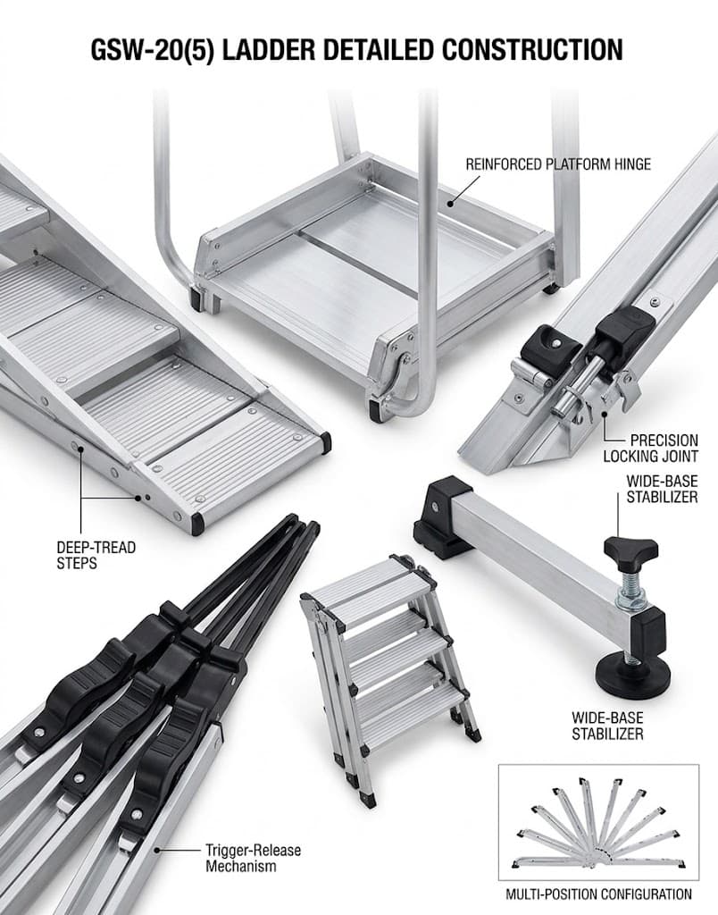 Thang An Toàn GSW-20(5) - Giải Pháp Làm Việc Trên Cao Chuyên Nghiệp