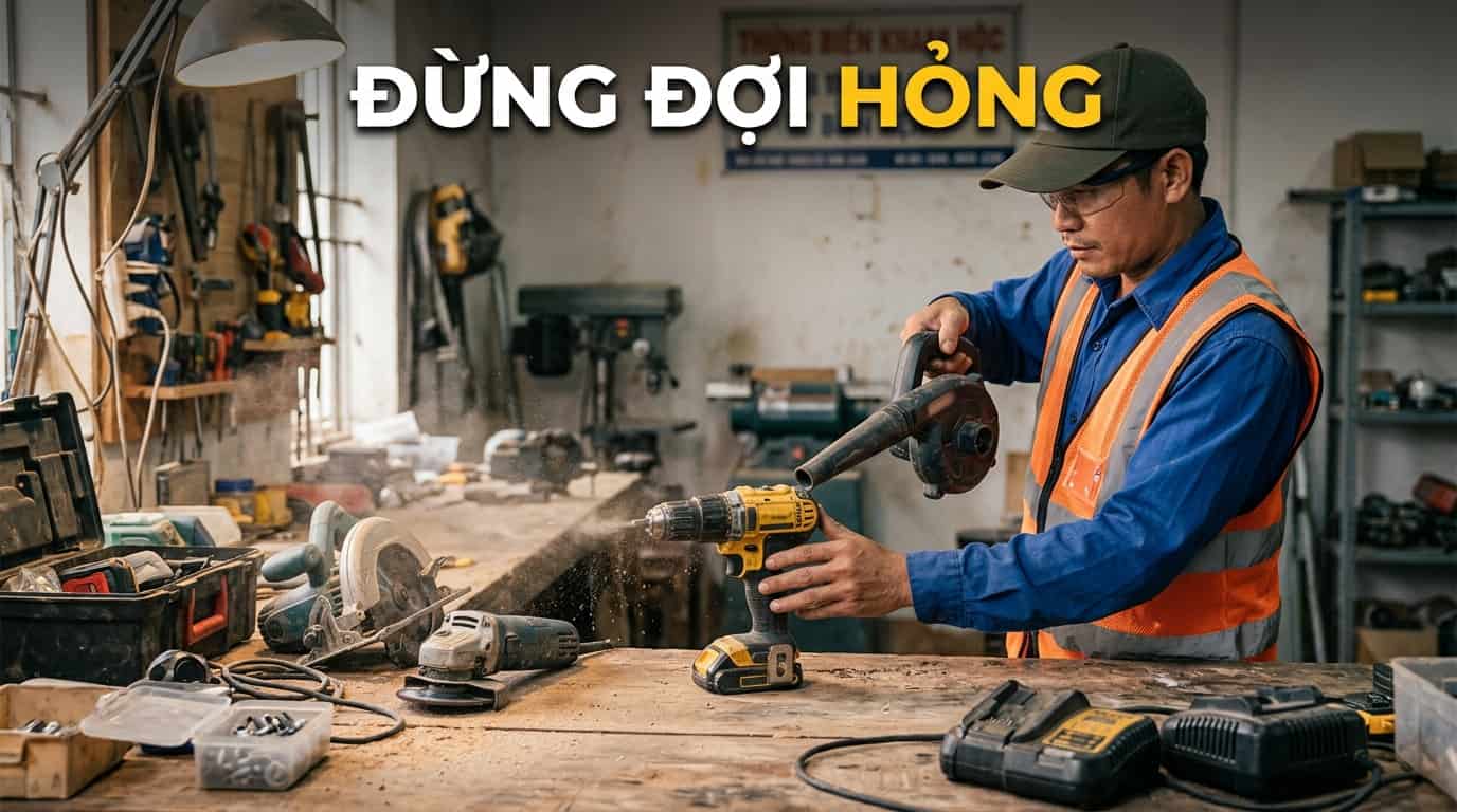 Bảo dưỡng dụng cụ định kỳ giúp giảm thời gian ngừng việc