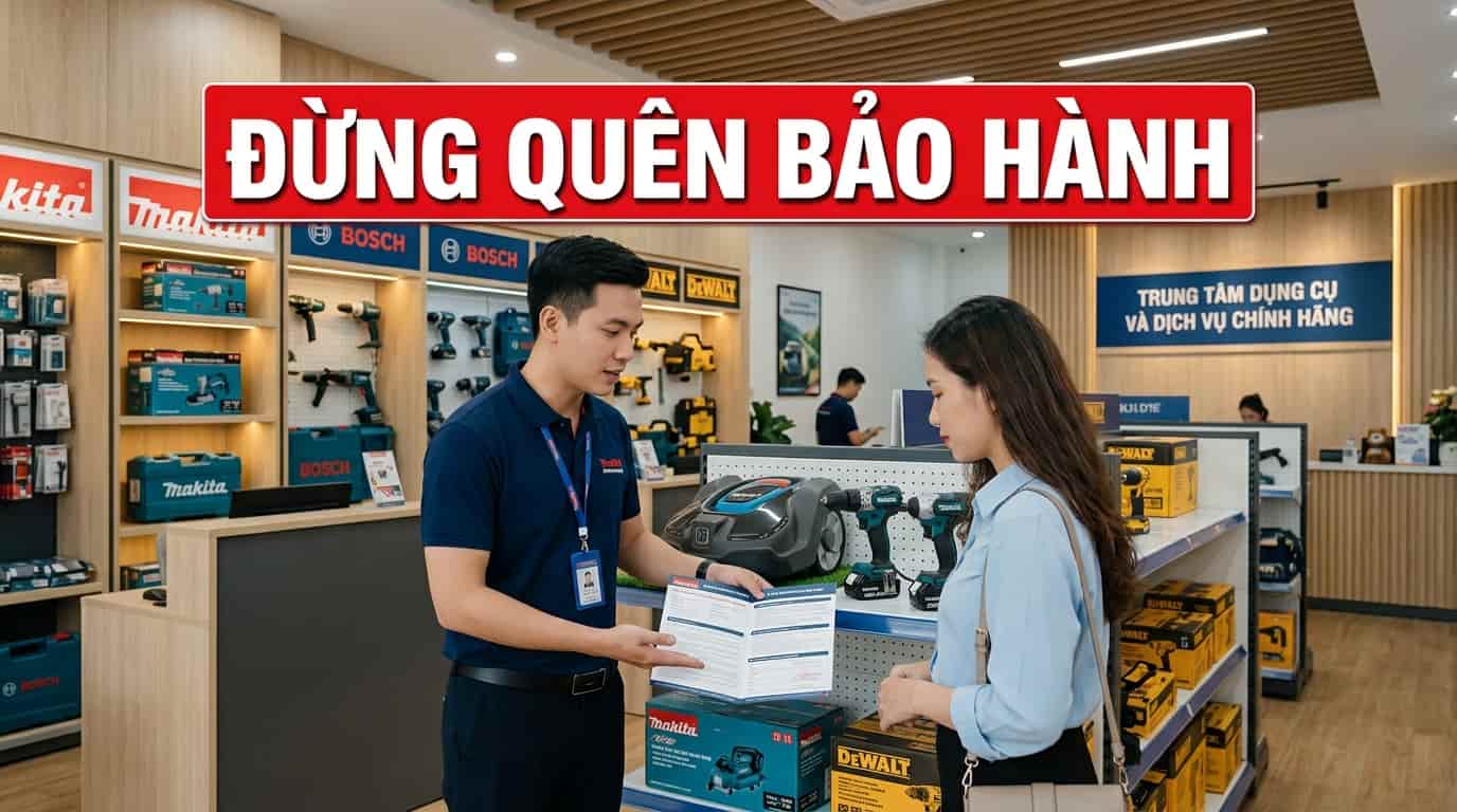 Kiểm tra chính sách bảo hành khi mua dụng cụ
