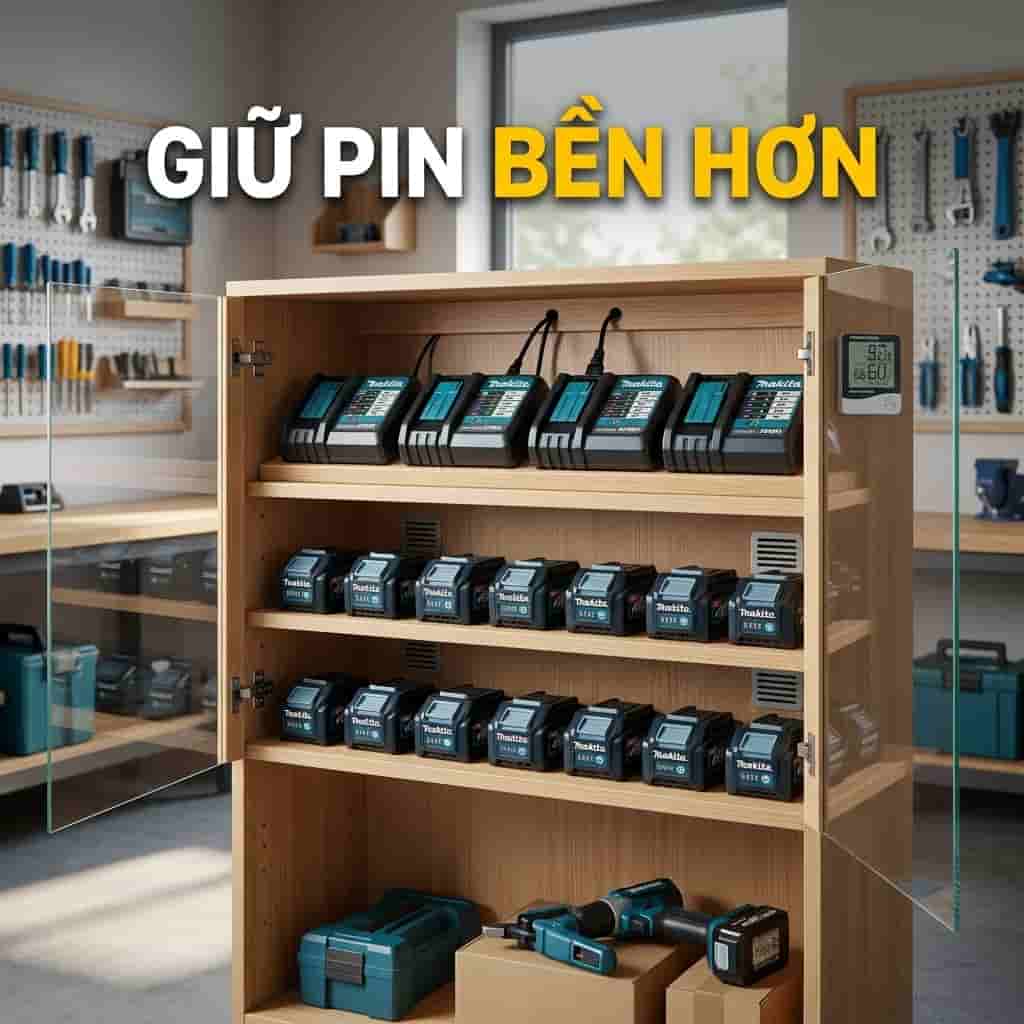 Bảo quản pin Lithium đúng cách ở nơi khô ráo thoáng mát