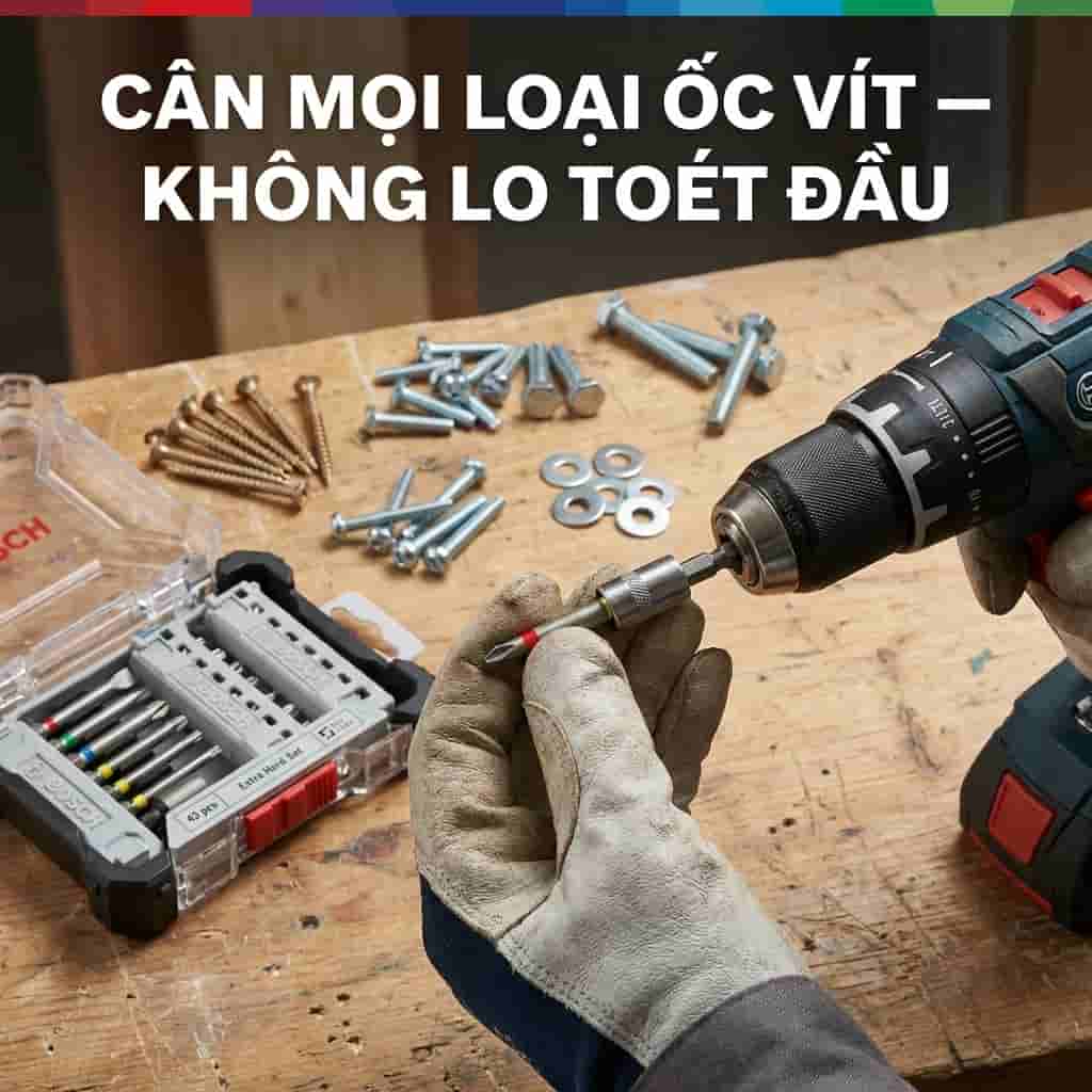 Các đầu mũi vít Bosch 43 món siêu cứng