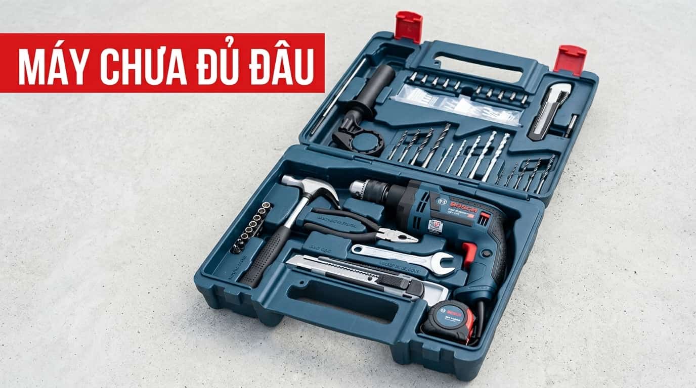 Bộ đồ nghề hỗ trợ sử dụng máy khoan hiệu quả