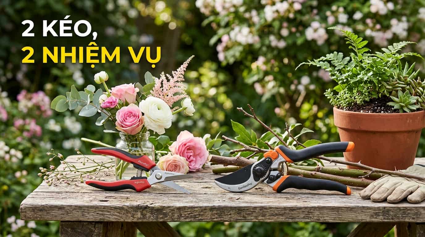 Bộ kéo florist và kéo làm vườn cho các nhu cầu khác nhau