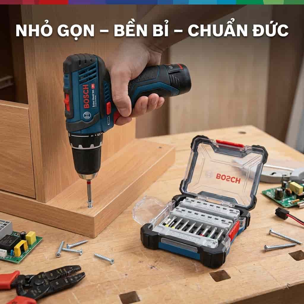 Chi tiết bộ mũi bắt vít Bosch 44 món)