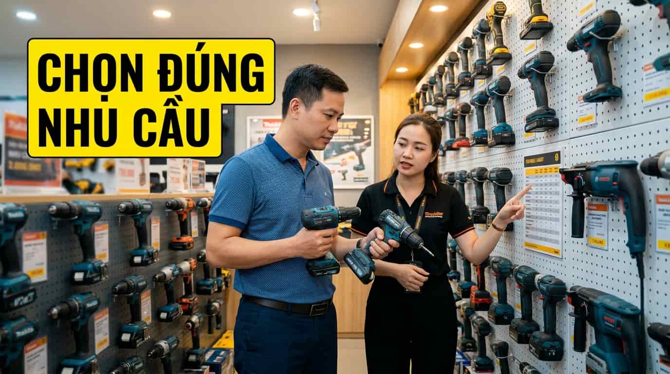 Lựa chọn máy khoan theo nhu cầu sử dụng