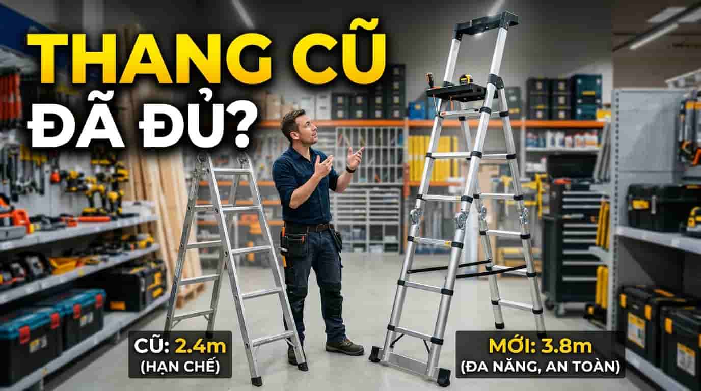 Lựa chọn thang nhôm phù hợp nhu cầu sử dụng