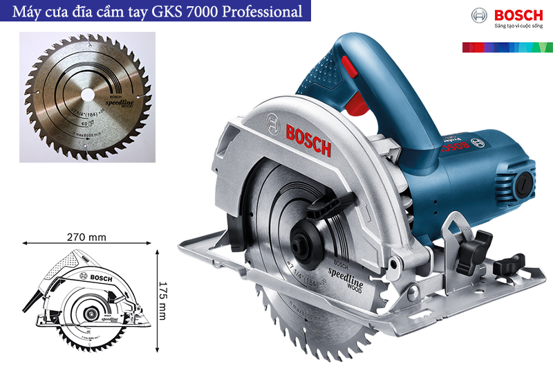Độ an toàn của máy cưa đĩa Bosch GKS 7000