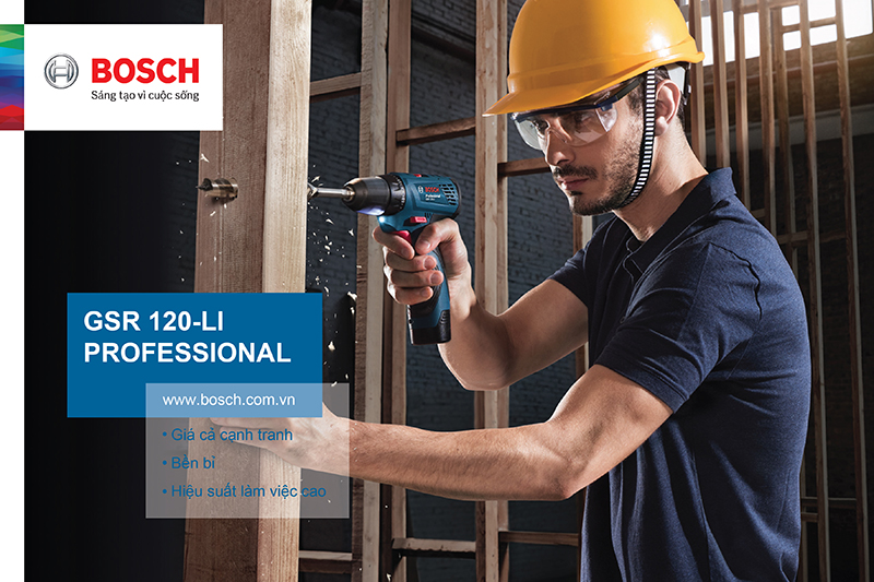 Máy khoan vặn vít dùng pin Bosch GSR 120-LI