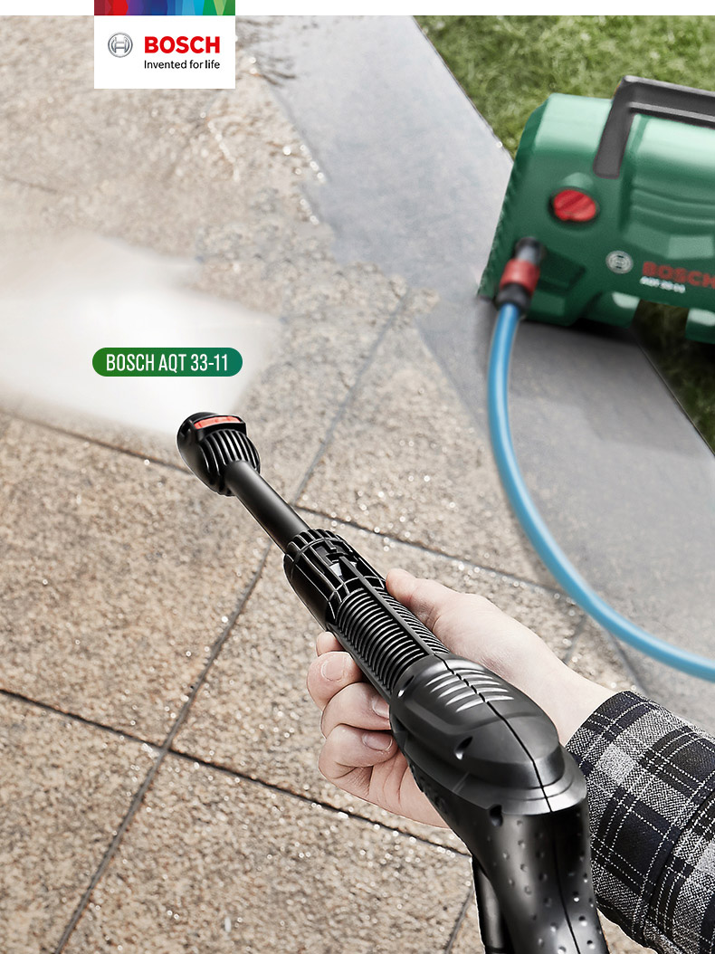 Làm việc nhà dễ dàng hơn với máy rửa xe Bosch 33-11