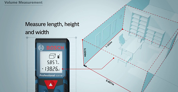 Máy đo khoảng cách Bosch GLM 40 tối ưu hoạt động thi công thực tế
