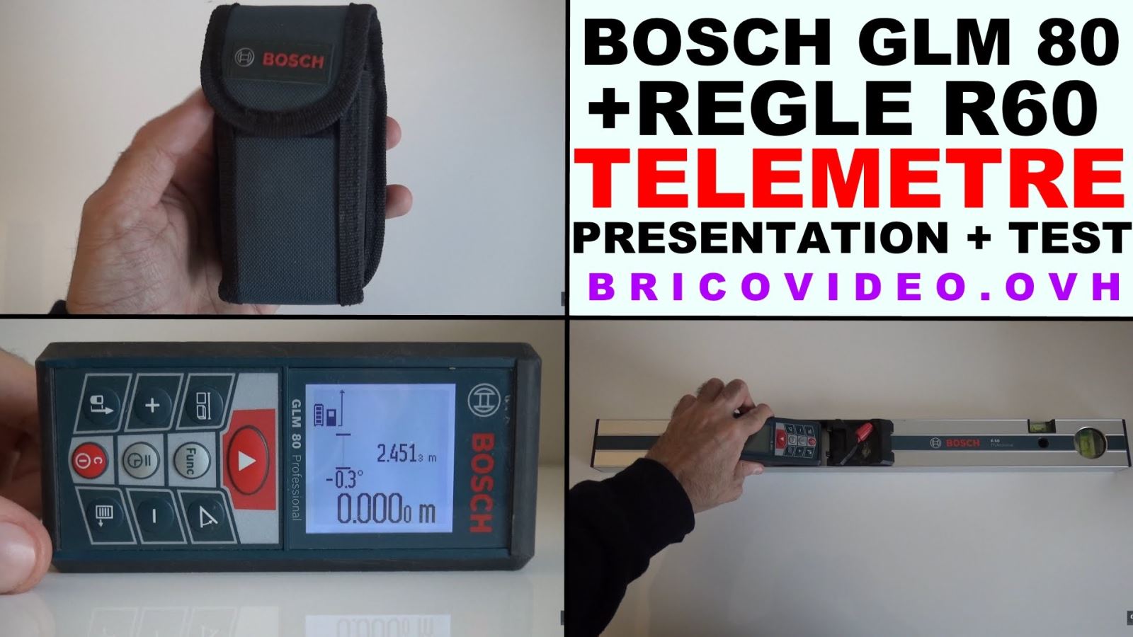 Sự tiện lợi của máy đo laser GLM 80 Bosch
