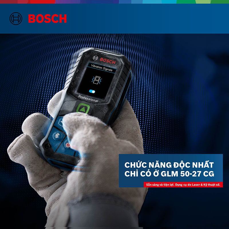 Máy đo khoảng cách Laser tia Xanh Bosch GLM 50-27 CG