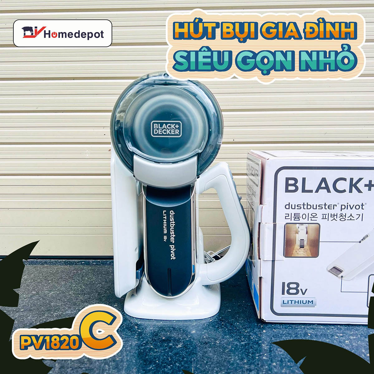 Máy hút bụi cầm tay loại nào tốt? Black&Decker PV1820C-KR mua 1 được 3