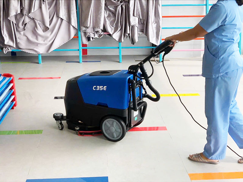 Máy chà sàn công nghiệp liên hợp CLEPRO C35E (Dùng điện)