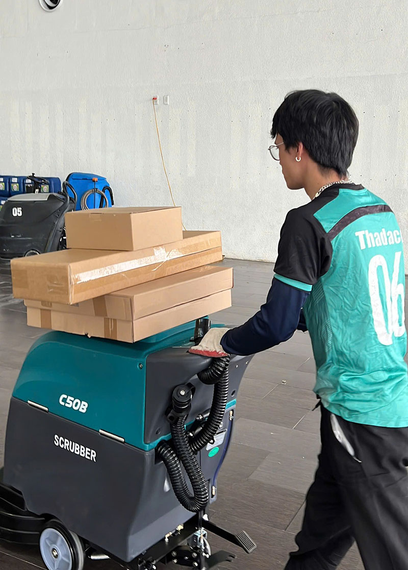Máy chà sàn công nghiệp nhà xưởng CLEPRO C50B