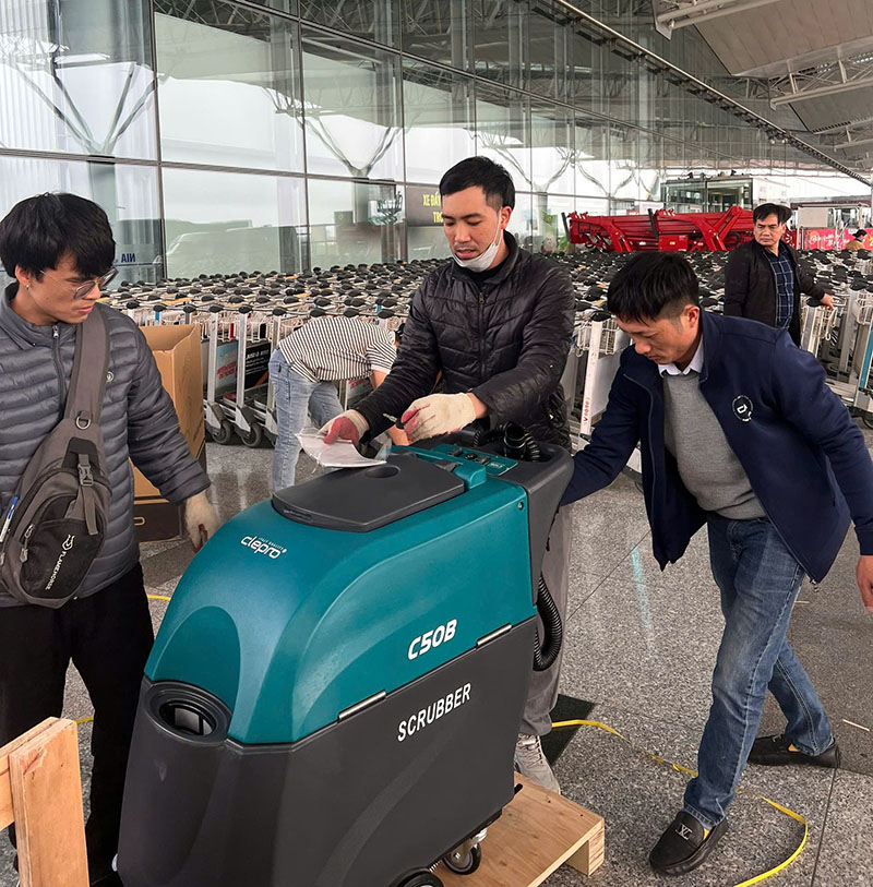 Máy chà sàn công nghiệp nhà xưởng CLEPRO C50B