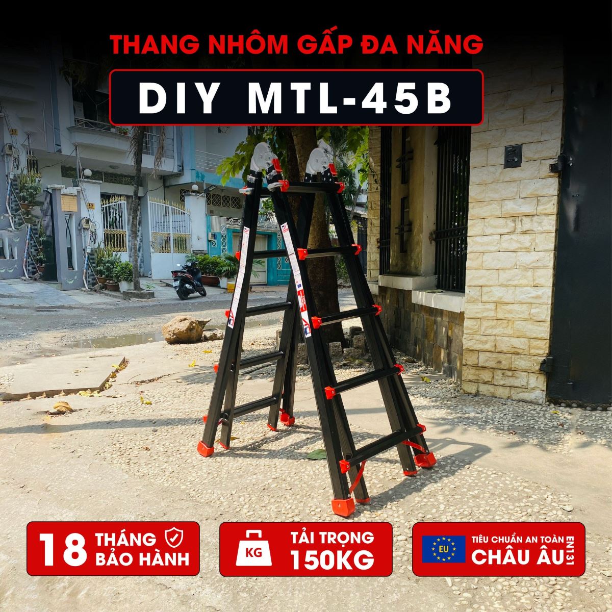 Thang Nhôm Gấp Đa Năng DIY MTL-45B