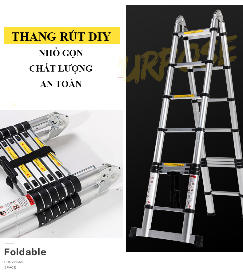 Thang nhôm rút đôi DIY TL-AI-38