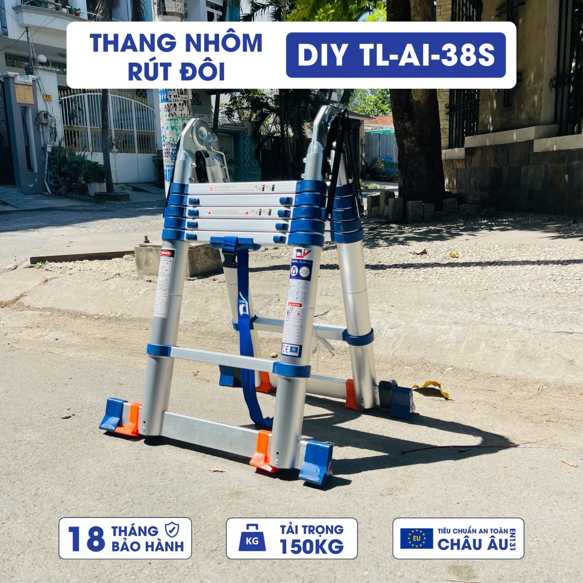 Thang nhôm rút đôi DIY TL-AI-38S
