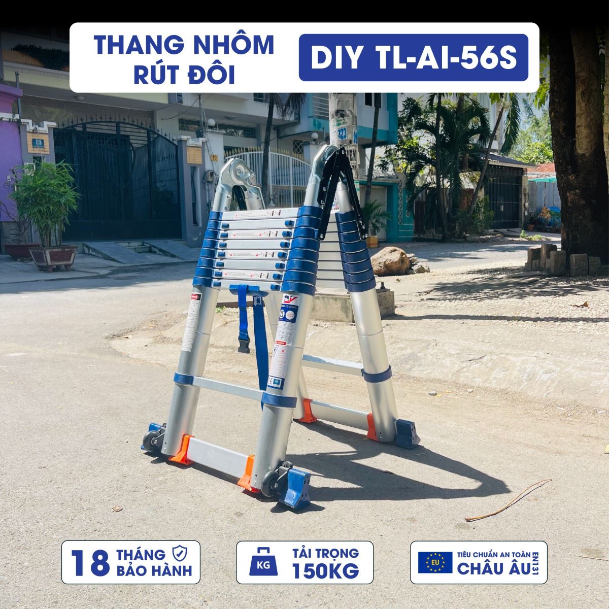 Thang nhôm rút đôi DIY TL-AI-56S