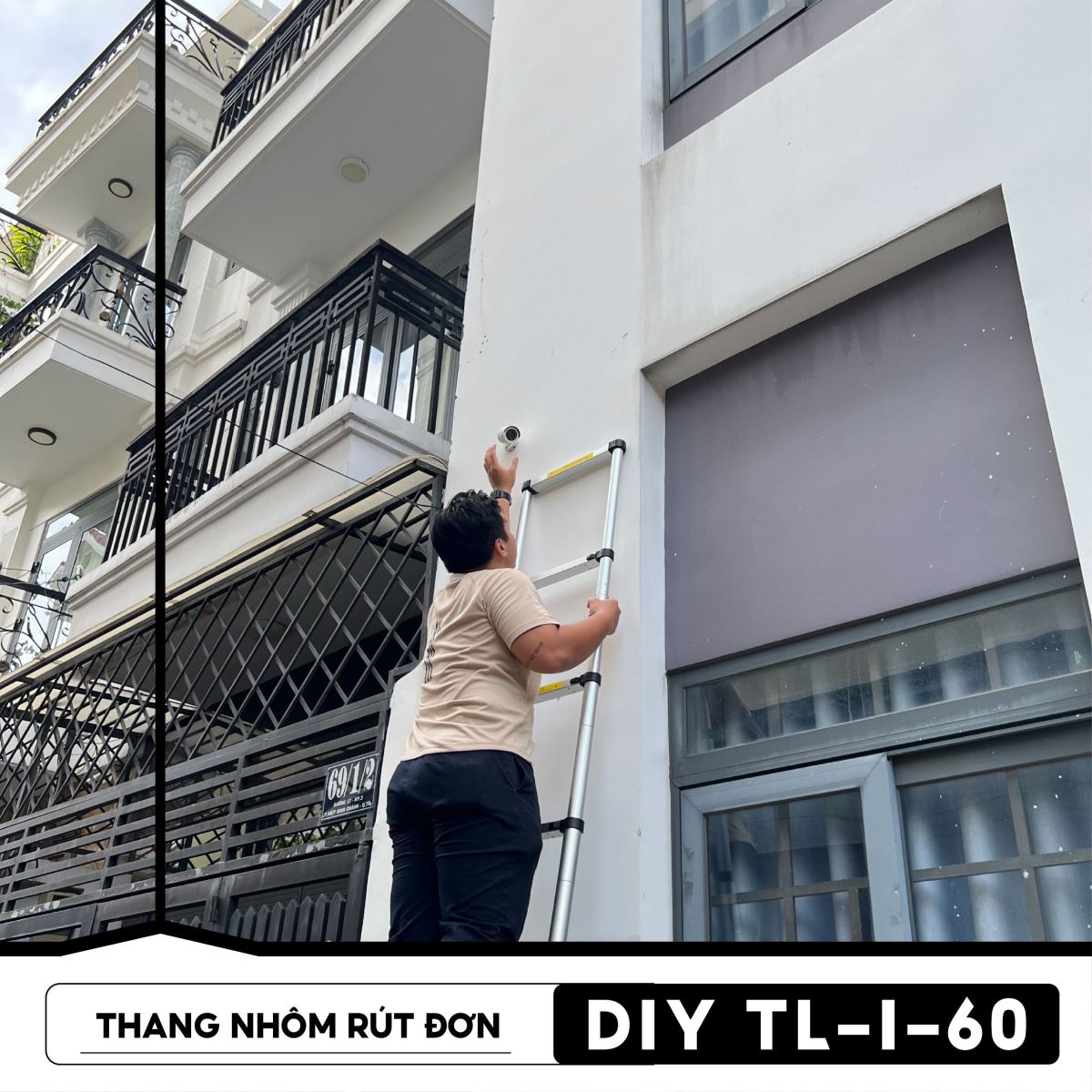 Thang nhôm rút đơn DIY TL-I-60