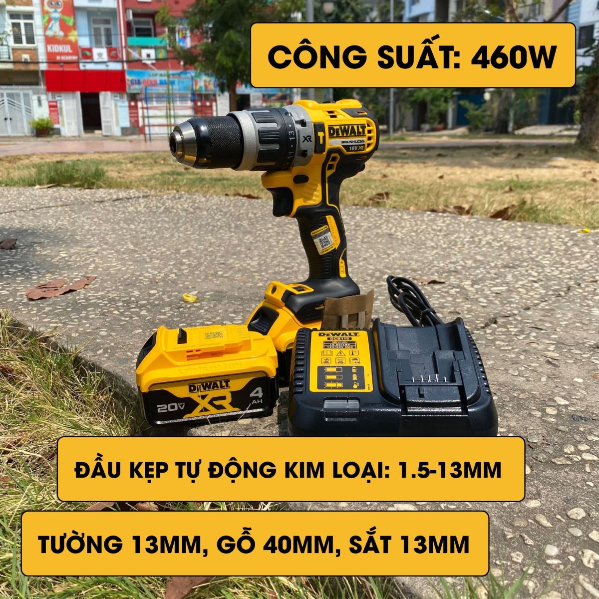 Khoan pin Dewalt đa dụng cho gia đình tháo vát nơi công trình