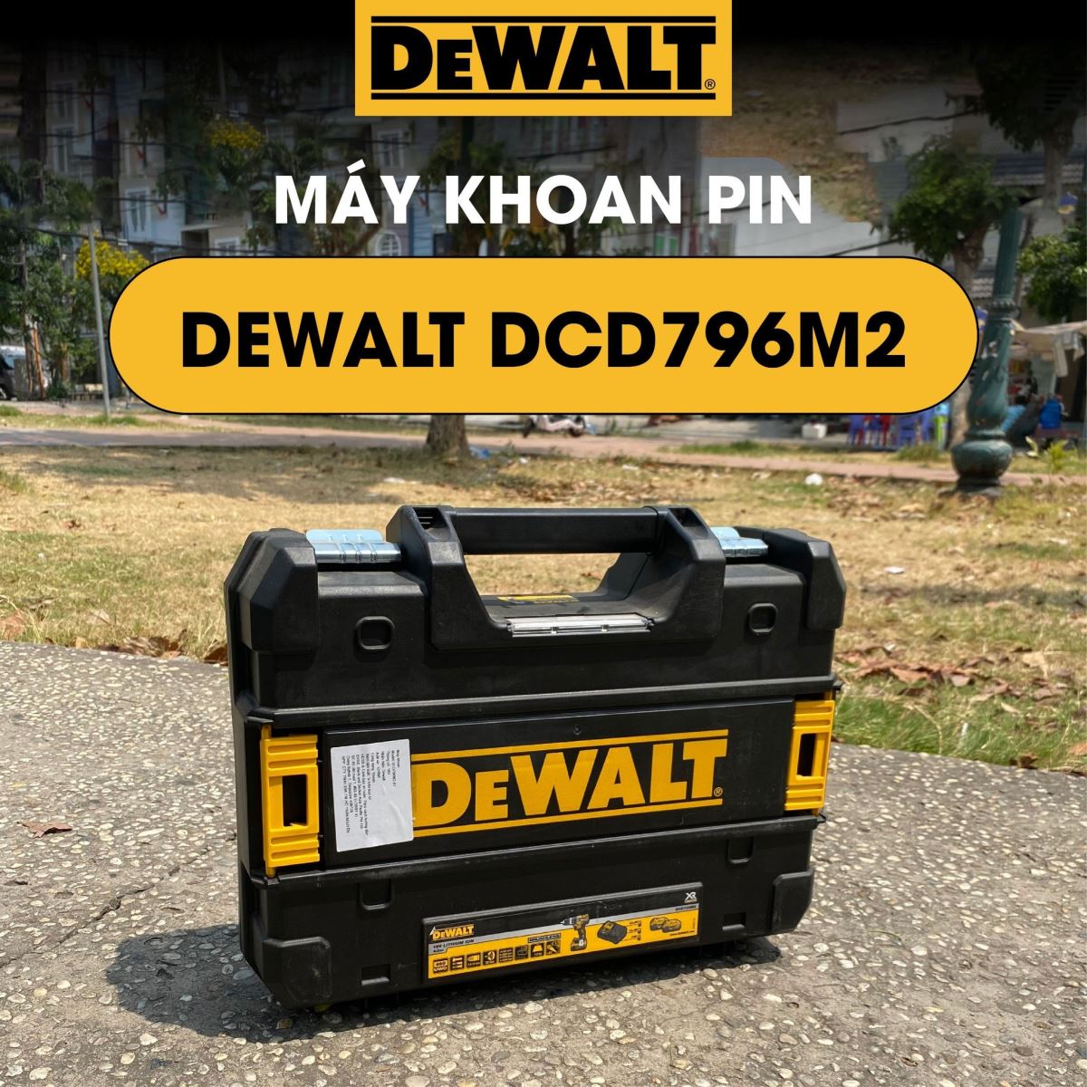 Máy khoan pin Dewalt ngoại hình cực chiến, khoan siêu khỏe lên sóng