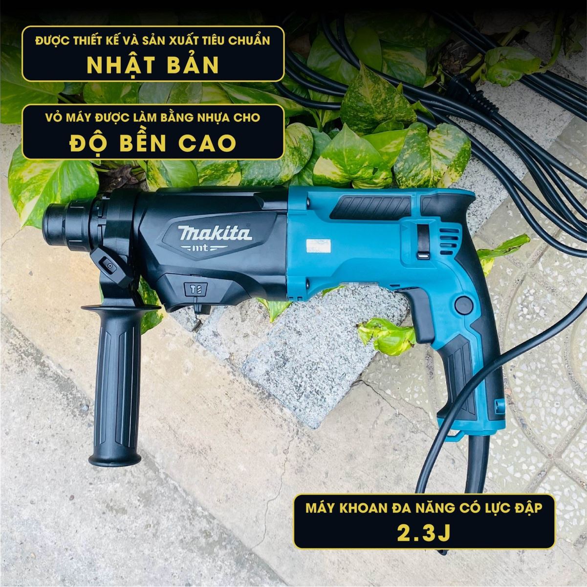 Máy khoan cầm tay Makita M8701B: Đục tường chỉ hơn 2 triệu