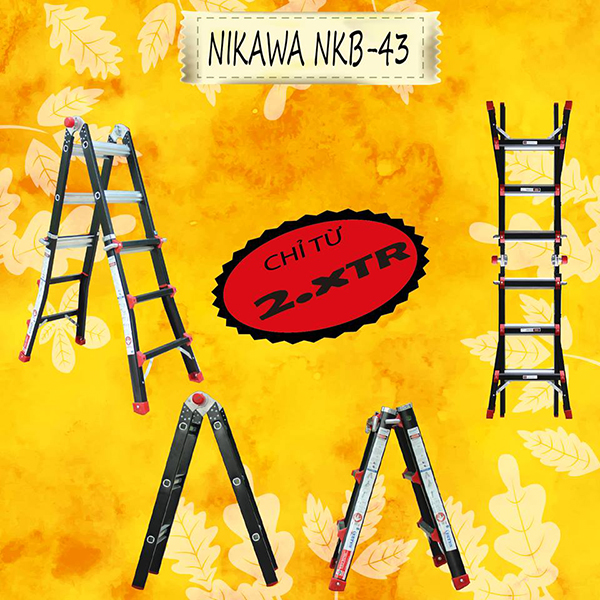 Thang nhôm chữ A Nikawa - sự lựa chọn tuyệt vời để sửa chữa nhà dịp Tết