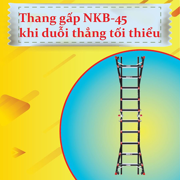 Nét hấp dẫn đáng giá của thang nhôm gấp đa năng Nikawa NKB-45
