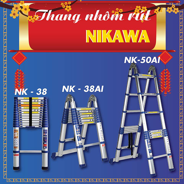 Trao an toàn cho bạn khi sử dụng thang nhôm Nikawa NK-50AI