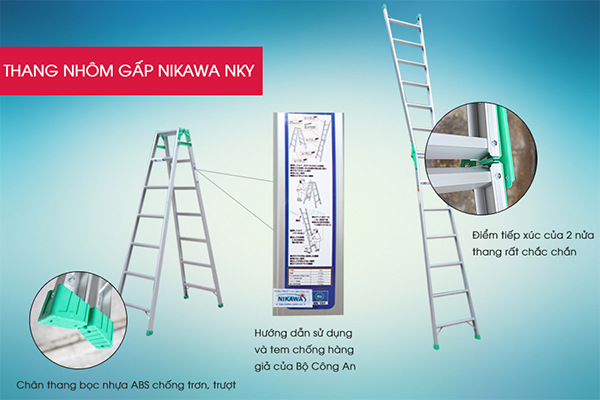 Góc chia sẻ: Nên mua thang gấp loại nào của Nikawa?