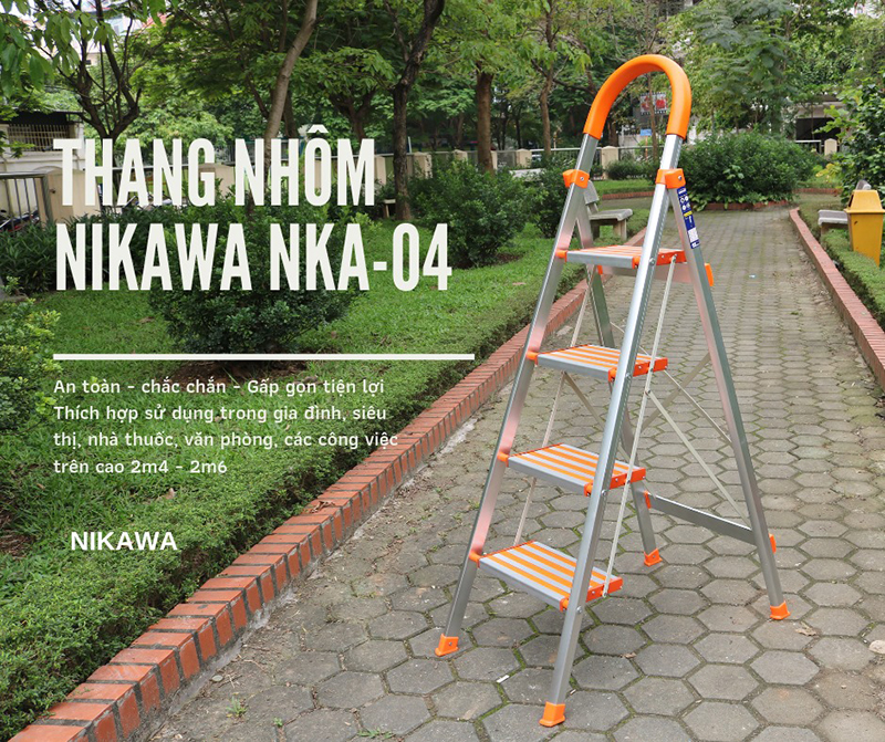 Thang nhôm ghế Nikawa NKA-04