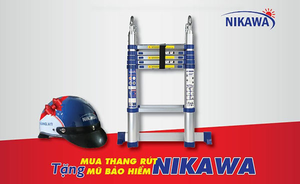 Thang nhôm rút đôi Nikawa NK-56AI lý tưởng cho dân kỹ thuật