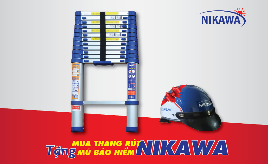 Thang nhôm rút Nikawa NK-44 ấn tượng vì những điều này