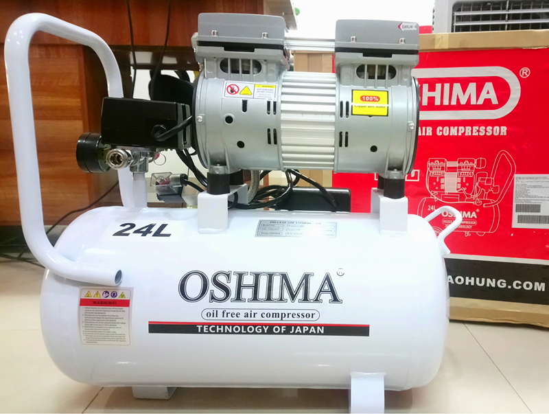 Máy nén khí không dầu Oshima 24L