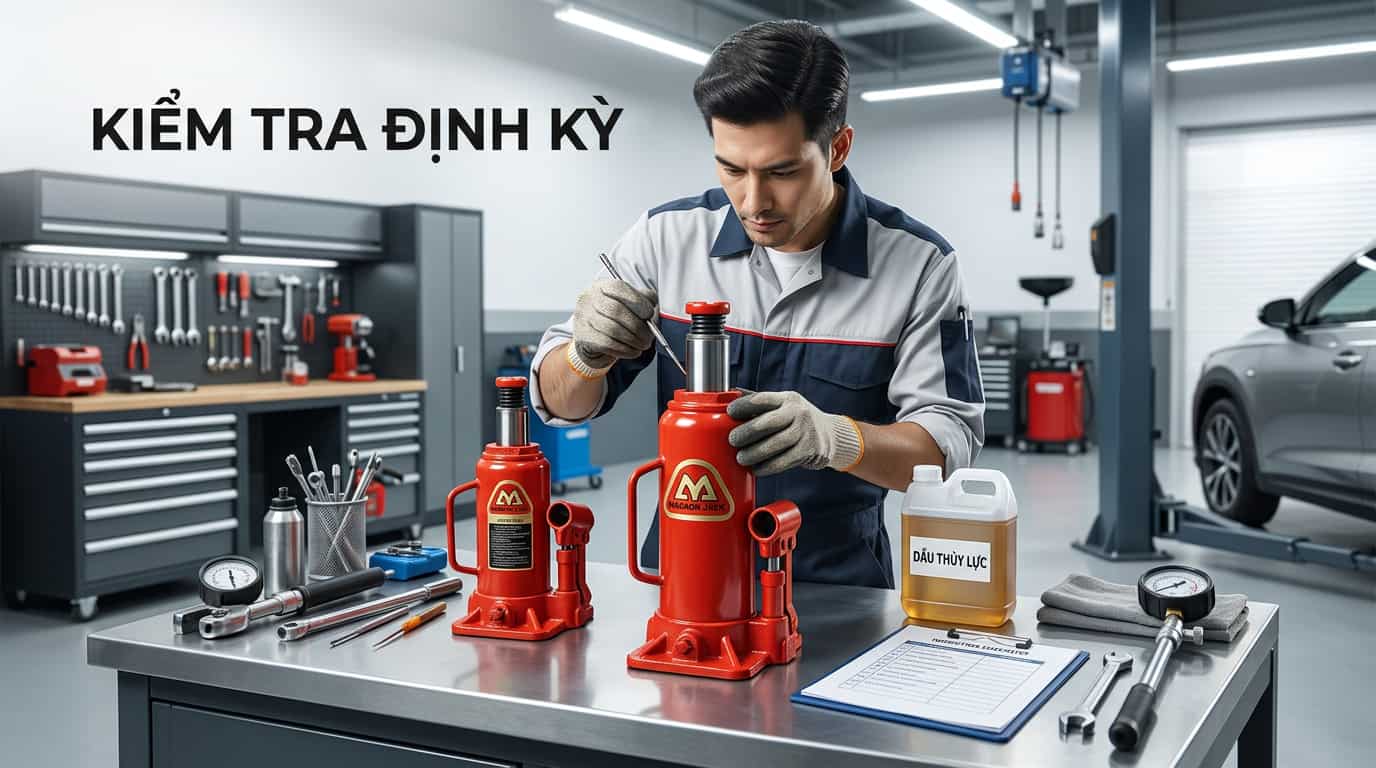 Những lỗi phổ biến khi sử dụng con đội thủy lực