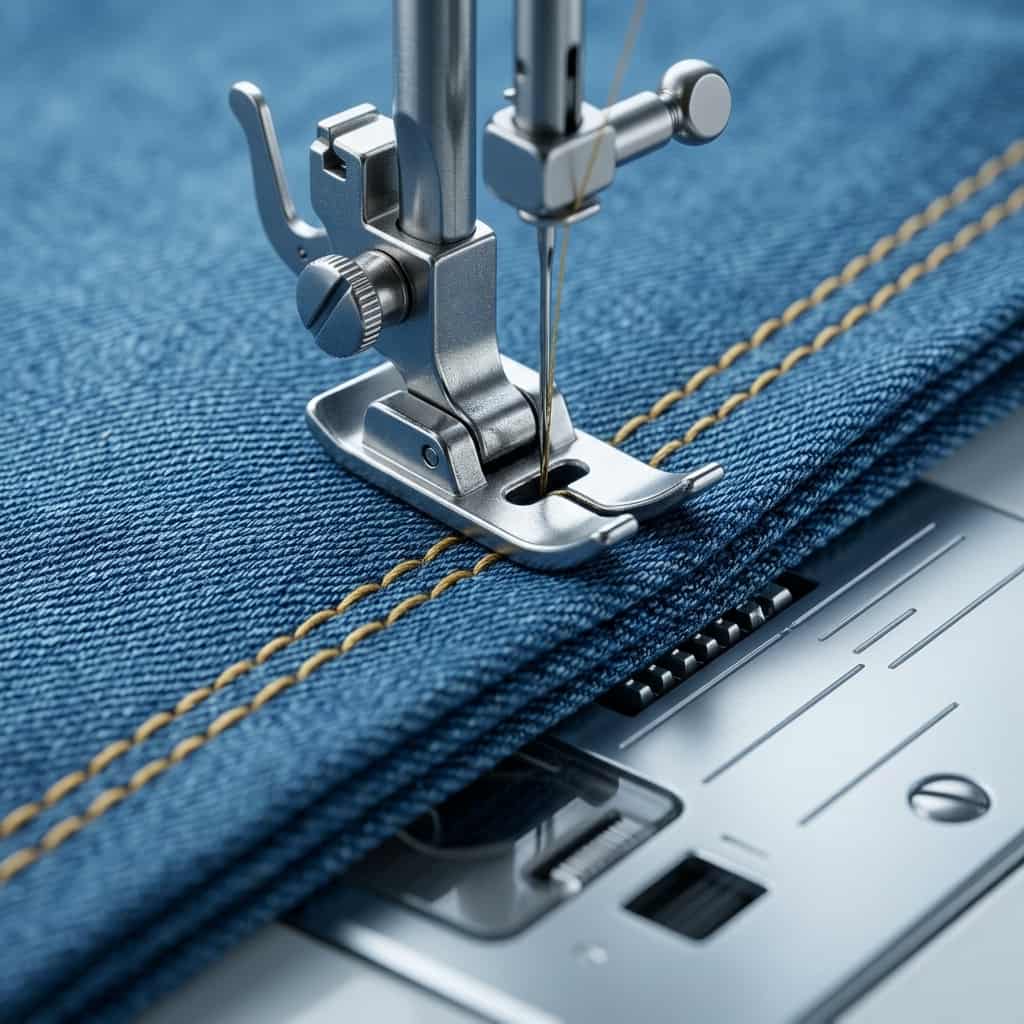 Khả năng chịu tải cơ học ấn tượng của Brother GS2700 khi may vải jean dày