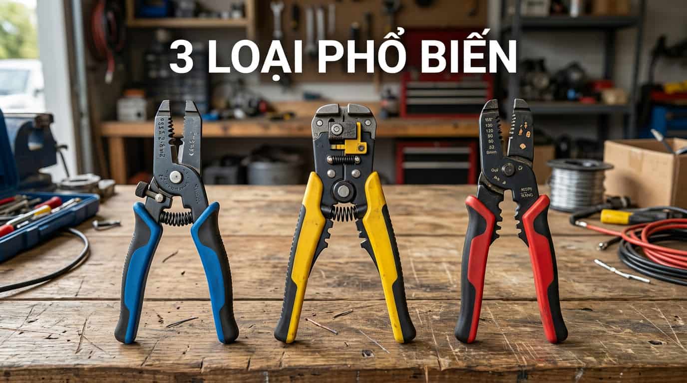 So sánh các loại kìm tuốt dây điện phổ biến