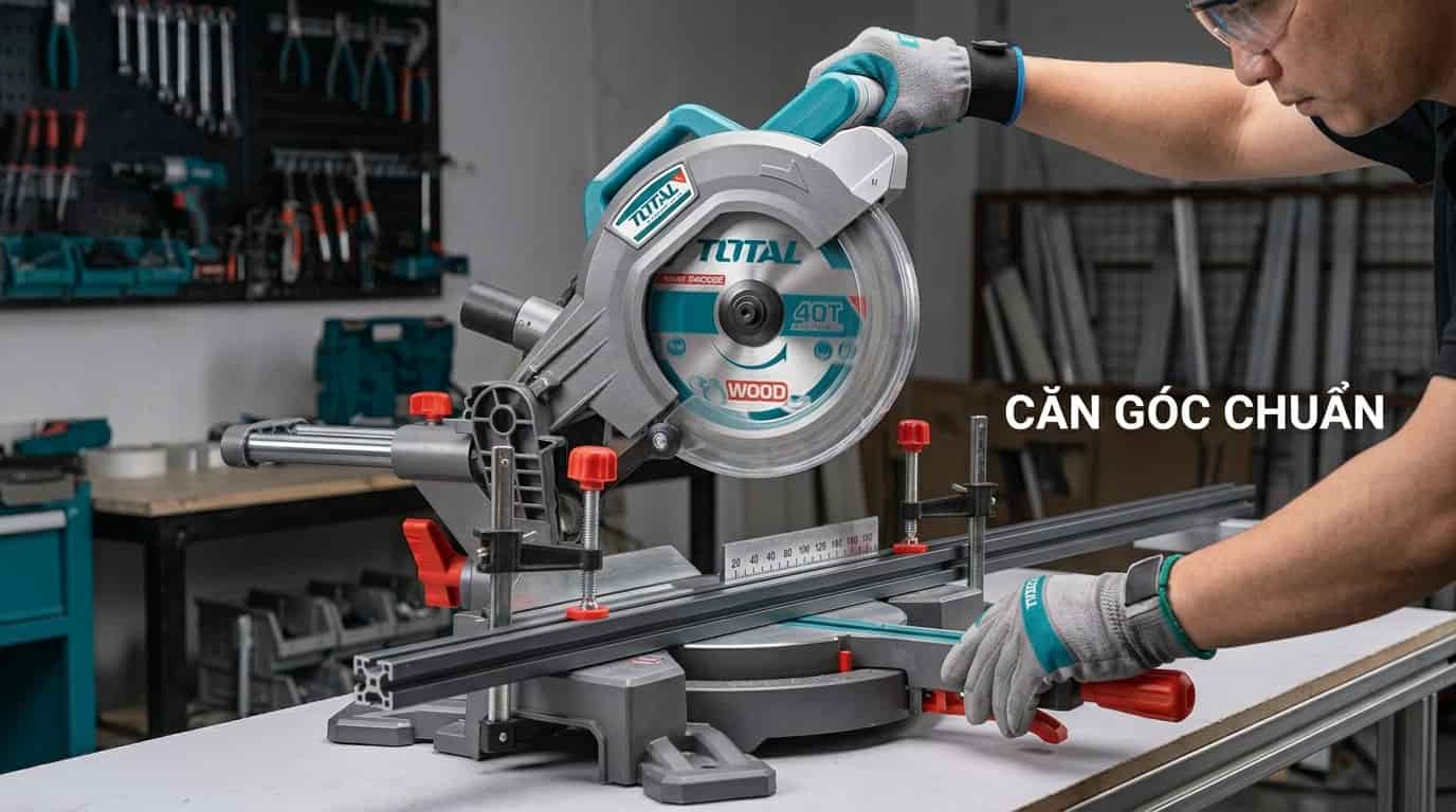 Kẹp chặt phôi và căn đúng góc là yếu tố quan trọng để tạo đường cắt chính xác