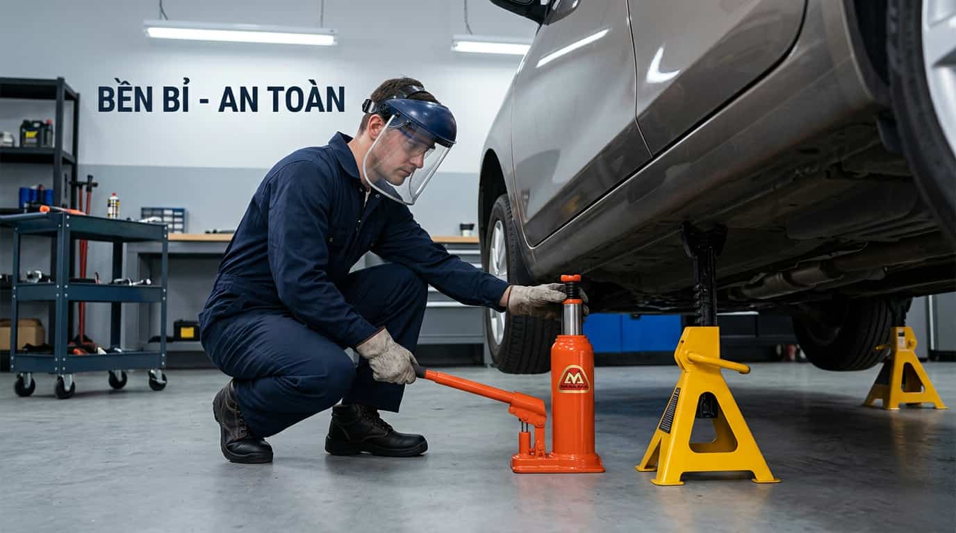 Con đội Masada được sử dụng trong garage sửa chữa ô tô chuyên nghiệp.