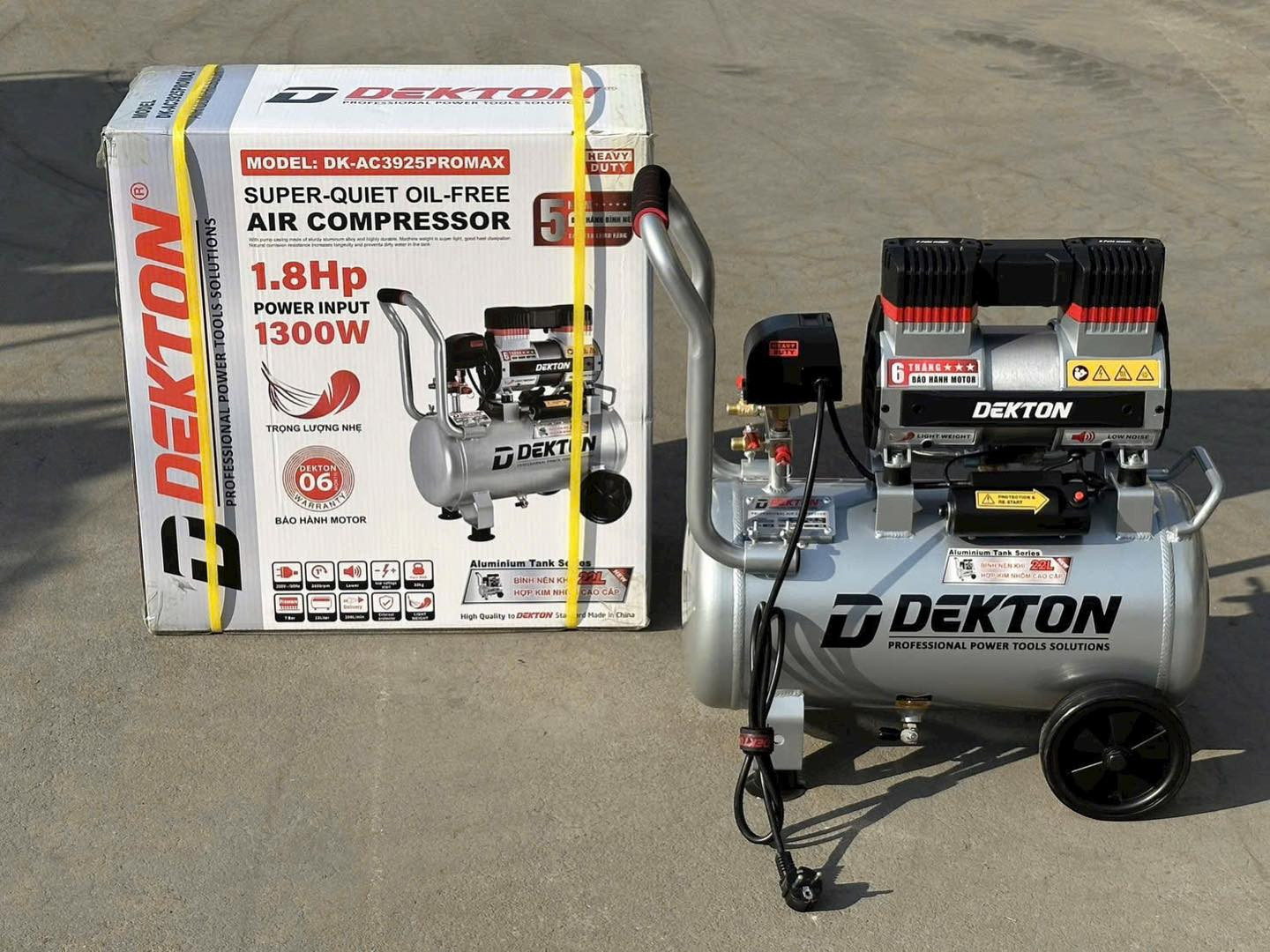 Máy Nén Khí Không Dầu Dekton DK-AC3925PROMAX