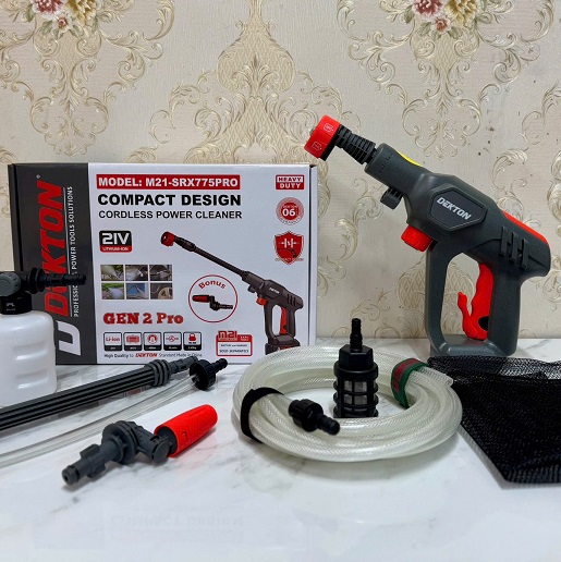 Máy Xịt Rửa Xe Dùng Pin Dekton M21-SRX775