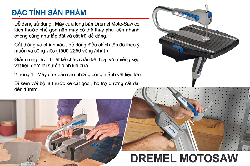 Sử dụng an toàn và hiệu quả máy cưa tay đa năng Dremel SAW-MAX