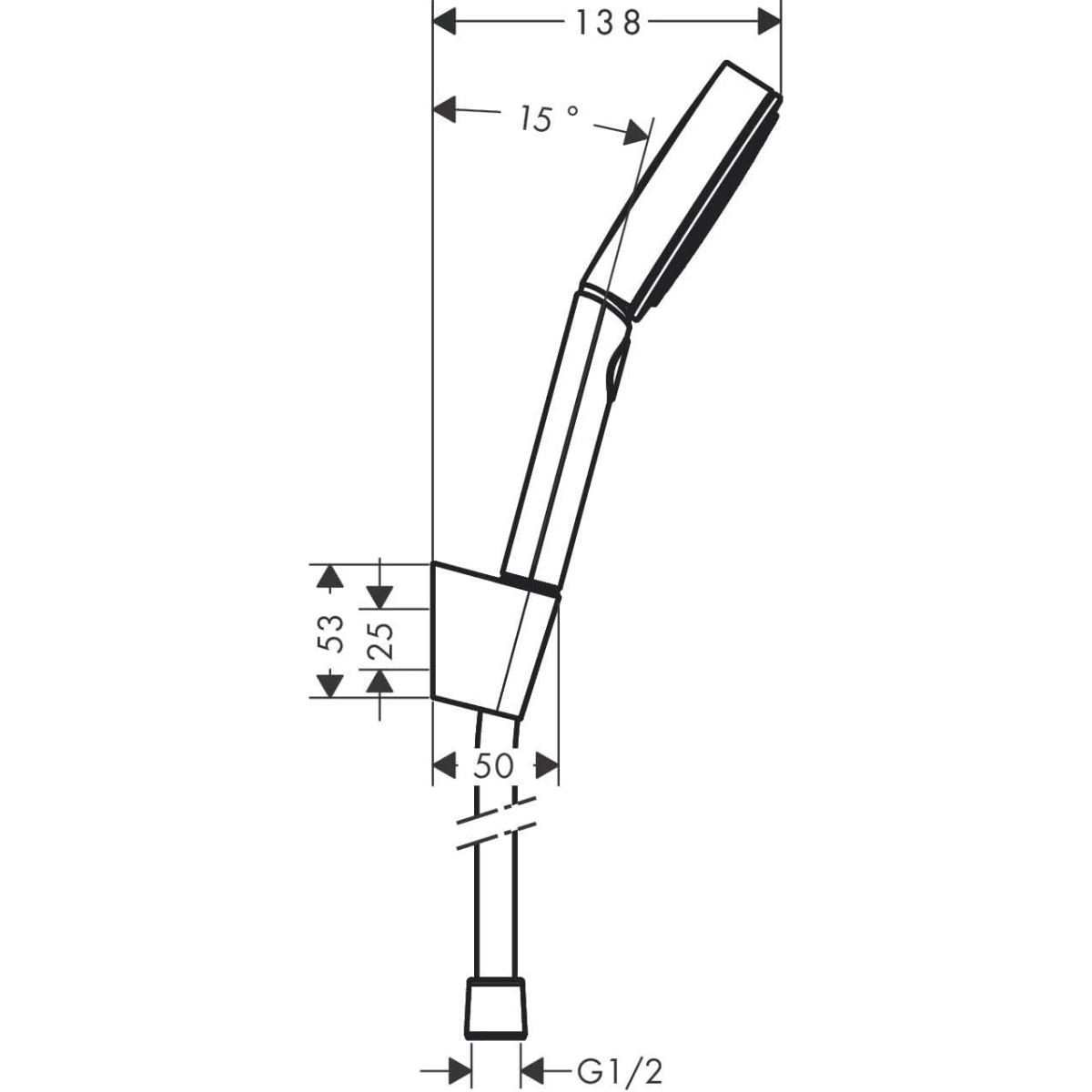 Tay sen kèm giá đỡ HANSGROHE Pulsify Select S 105 3jet 24303